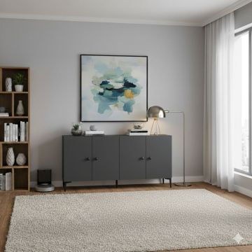 Consola, Hanah Home, Pella 150, 150x75x32 cm, Antracit