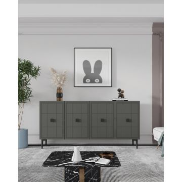 Consola, Hanah Home, Yuka 120, 120x75x32 cm, Antracit