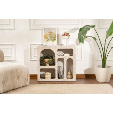 Consola, Nordure, Lessa, 80x74x37 cm, Travertin / Gresie