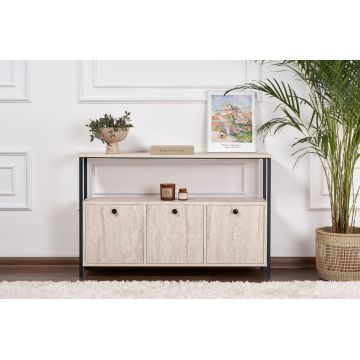 Consola, Nordure, Solace, Travertin / Negru