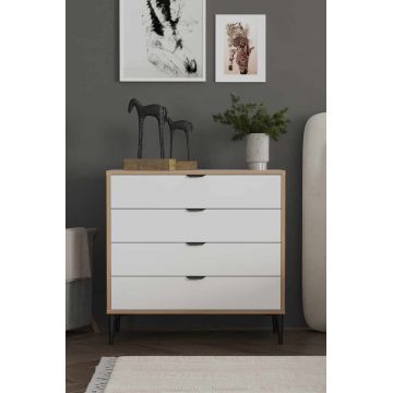 Dulap, Hanah Home, Arden 4, 90x88x40 cm, Alb