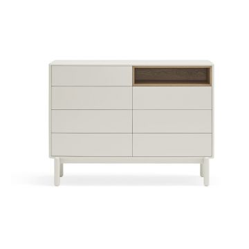 Comodă albă 120x90x40 cm Corvo – Teulat