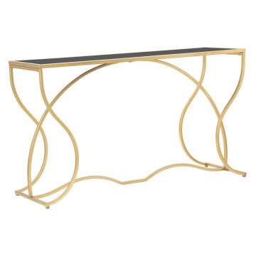 Consola Sunshine, Mauro Ferretti, 130x40x75 cm, fier, auriu
