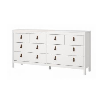 Comodă albă joasă 159x80 cm Madrid – Tvilum