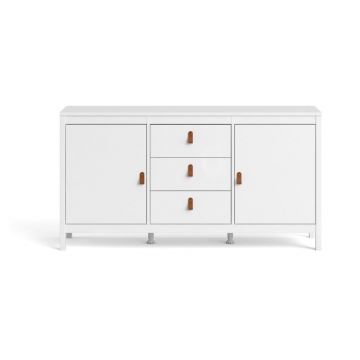 Comodă albă joasă 151x80 cm Madrid – Tvilum