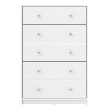 Comodă albă 72x108x30 cm May – Tvilum