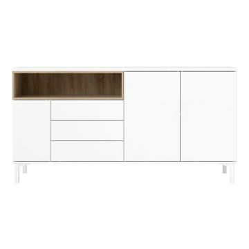 Comodă albă 176x90x49 cm Roomers – Tvilum